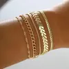 Comércio Exterior Transfronteiriço Terno Joias Pulseira Personalizada Nova Liga Combinação Pulseira Conjunto de Seis Peças Venda Quente