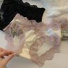 Ropa interior de encaje francés puro y sexy para mujer, entrepierna de algodón, nuevos calzoncillos de encaje satinado para niñas y damas