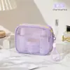 Bolsa de Tocador de Malla de Colores Caramelo Dopamina Bolsa de Maquillaje Portátil Gran Capacidad Nicho Ins Bolsa de Almacenamiento