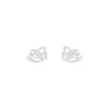 Pendientes de Tornillo de Caballo Mecedora de Plata Pura S999 para Niñas, Pendientes de Botón Lindos y Divertidos, Joyería de Pendientes de Hueso No Extraíbles