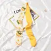 Lenço de seda pequeno longo faixa de cabelo lenço de fita Coreia do Sul primavera e outono cinto versátil lenço decoração de pescoço protetor solar fino feminino