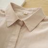 Qicheng Outono Novo Básico Slim Reto Algodão Puro Manga Longa Roupa Profissional Segunda Pele Camisa Branca Roupas de Trabalho Femininas