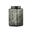 Lata de Chá Retro de Metal Pote Selado Chá Pu-Erh Chá a Granel Caixa de Armazenamento Universal Pacote de 1,0 kg Embalagem de Chá de Grande Capacidade