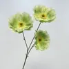 Flores Artificiales Amapola de 3 Cabezas Pintura al Óleo Vintage Amapola Decoración de Boda Exhibición de Arreglos Florales Flores Falsas