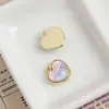 Colgante de Corazón Solar Incrustado de Gama Alta para Manualidades, Pulsera, Collar, Cadena para Clavícula, Pendientes, Accesorios de Joyería