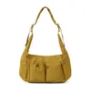 Bolso Cruzado Casual para Hombre, Gran Capacidad, Resistente al Agua, Múltiples Bolsillos, Bolso de Hombro Estilo Ropa de Trabajo, Bolso Mensajero para Mujer
