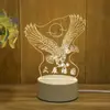 Luz de Noite 3D Presente Atacado Lâmpada Acrílica DIY Presente de Feriado Quarto Mesa de Cabeceira Luz de Atmosfera LED Decoração de Mesa de Cabeceira