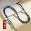 Cordón de Cristal para Joyería, Hilo Enrollado de Nudo de Transferencia, Cuerda Trenzada con Colgante, Cuerda para Accesorios DIY, Cuerda de Collar Ajustable para Hombres y Mujeres