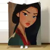 Mantas Infantiles de Dibujos Animados Serie Princesas Disney, Engrosadas, Suaves y Cómodas de Franela, Venta al por Mayor Personalizada Transfronteriza