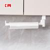 Km5262 Estante Colgante para Almacenamiento de Trapos Hebilla Ajustable Soporte para Toallas de Papel Cocina Soporte para Papel Adherente Tipo Doble Barra