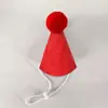 Bordado de aniversário estilo INS, babador fofo, toalha de baba, chapéu, gato, cachorro, animal de estimação, festa, cor de macaron, cachorro