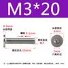 Tornillo de cabeza hexagonal plana CM de acero inoxidable 304, cabeza delgada, tornillo de cabeza plana grande C M2M2.5M3M4M5M6M8