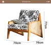 Silla de ratán tejida madera de fresno japonés madera maciza madera en bruto estilo Wabi-sabi sofá silla de balcón tejida con cuerda silla de ocio nórdica para una persona