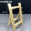 Soporte para Cuchillos de Sashimi Japonés Sapele Exhibidor de Madera Comercial Estante de Almacenamiento Multi-Nivel para Cuchillos de Cocina Estante de Almacenamiento para Cuchillos