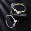 Pulsera de mariposa fritilaria natural de alta gama con circonita moda de lujo ligero Joker para mujer joyería de nicho de apertura al por mayor