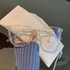 Nuevo Estilo Coreano Estilo Liso Moda Celebridad de Internet Mismo Estilo Luz Anti-azul Ins Espejo Antirradiación Combinable Espejo Plano para Hombres y Mujeres