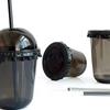 Samurái Negro desechable calibre 90 negro 360pet vaso frío para bebidas frías vaso para café americano 400ml vaso grueso con tapa