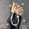 Nueva Cadena para Teléfono Móvil de Cristal con Purpurina de Estrella, Diamante, Cristal, Corta, Colgante de Teléfono Móvil Colorido, Colgante para Muñeca, Bolso de Mujer