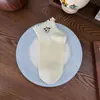 Calcetines Blancos Pequeños 2026 Nuevo Bordado de Animales de Dibujos Animados Calcetines Cortos de Moda Versátiles Borde con Volantes Calcetines Cortos Delgados para Mujer
