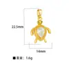 Moda Creativa Transfronteriza Colgantes de Cobre con Microincrustaciones Estilo Océano Accesorios para Collares DIY Colgantes de Concha Estrella de Mar Caracola Venta al por Mayor