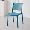 Cadeiras de Jantar de Plástico Vazadas para Hotéis, Pousadas e Uso Doméstico; Cadeiras de Plástico Empilháveis; Cadeiras de Espera para Lojas de Chá com Leite; Cadeiras com Encostos