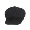 Chapéu de pintor boina estilo coreano moderno moda nova xadrez lã chapéu octogonal estilo retro chapéu para a frente