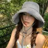 Sombrero de Pescador con Ala Ancha para Protección Solar para Mujer Primavera y Verano 2026 Nuevo Transpirable para Exteriores Anti-UV Circunferencia de Cabeza Grande Sombrero para el Sol
