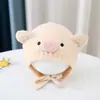Gorro de Cerdo Lindo para Bebé Invierno Niños y Niñas Gorro de Punto Lindo Gorro de Punto para Bebés y Niños Pequeños Gorro Cálido para Niños