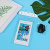 Bolsa Impermeável de PVC Inflável para Celular, Bolsa Impermeável para Praia e Litoral, Capa Impermeável para Celular com Tela Sensível ao Toque para Mergulho, Natação e Rafting