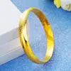 Hebilla Chapada en Latón Oro 24K Pulsera Mate Venta Directa de Fábrica Joyería Color Arena Dorada Estilo Creativo Europeo y Americano Pulsera con Hebilla en Vivo