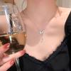 Flash borboleta borla colar para as mulheres ins nicho de luz de luxo design avançado elegante doce gentil bonito cadeia de clavícula