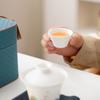 Juego de té de viaje Yuanshan pintado a mano Traje Taza Express Kung Fu Portátil para Exteriores Una Tetera Tres Tazas Regalos de Alta Gama