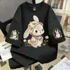 (Qualidade Física) Roupa Infantil 100% Algodão, Camiseta para Meninas, Roupa de Verão de Manga Curta, Tops Infantis para Meninas Mais Velhas, Manga Meia-Manga Soltinha
