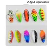 Set de señuelos para trucha, 10 piezas, jigs metálicos de 3 g/5 g para pesca de lucio y trucha, aparejos