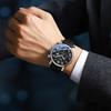 Chenxi chenxi cinturón multifuncional para hombre reloj de negocios reloj de cuarzo fase lunar estrella calendario de hora 973