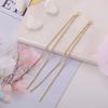Accesorios para cordón de oreja cadena de serpiente cadena de cuentas aretes largos aretes hechos a mano diy material para aretes Cadena de caja versátil cordón de oreja