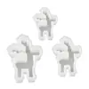 Roupas DIY Resina Epóxi Grande Médio Pequeno Veado de Natal Decoração de Velas Enfeites Aromaterapia Gesso Mesa Molde de Silicone