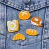 Broche Desenho Animado Pão Emblema Sanduíche Biscoitos Croissant Corsage Fivela Personalidade Alfinete Broche para Roupa Acessórios de Bolsa