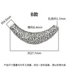 Prata Esterlina 999 Retrô 3D Prata Dura Caractere Fu Tubo Curvo Nuvens Auspiciosas Tubo de Prata Três DIY Corda para Miçangas e Tecelagem Corda Espaçador de Miçangas para Colar