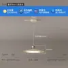 Luminária pendente balancim cor creme com vento deslocável restaurante espectro completo nova luminária de mesa francesa simples luminária pendente UFO bar