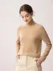 ¡Uso Versátil! Suéter 100% Cachemir Puro para Mujer, Cuello Alto, Agradable para la Piel, Suéter de Punto Suave y Esponjoso, Top Base de Cuello Alto