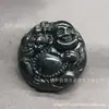 Colgante Zodiaco Dragón de Jade Tinta Natural Colgante Dragón Piedra Rey Medicina Jugando con Perla Collar para Hombres y Mujeres, Oferta Especial Vendedor Ambulante 10 Yuanes