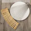 Fabricante de Espetos para Churrasco de Aço Inoxidável com Cabo de Madeira, Espetos Redondos Estendidos, Ferramentas para Espetos de Churrasco, Suprimentos para Espetos de Carne na Grelha, Espetos de Acampamento