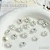 Decoraciones para Uñas K9 Copo de Nieve, Diamantes de Imitación Brillantes de Copo de Nieve de Alta Calidad, Diamantes de Imitación Irregulares de Punta Inferior, Popular Sensación de Internet, Diamantes de Imitación Blancos Champagne para Uñas