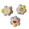 Tela relleno de algodón cara sonriente girasol broche accesorios caricatura linda muñeca flor bolsa tocado accesorios