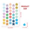 Pegatina de pared decorativa extraíble impermeable con diseño de estrella de cinco puntas, ideal para dormitorio, cocina y sala de estar.