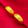 Aretes de pez dorado dragón y fénix Fu estrellados Aretes de ala ancha de la Anciana Aretes de oro de arena de Vietnam joyería al por mayor