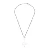 Moda Masculina Trendy Europea y Americana Colgante Diseño de Nicho Acero Inoxidable Cruz Invertida Clásico Simple Personalizado Collar para Mujeres