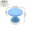 Puxador de gaveta plástico colorido em formato de cogumelo com furo único, estilo minimalista americano, armário guarda-roupa, puxador de porta de armário estilo chinês