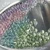 Alta permeabilidade gelo contas transparentes imitação cristal contas soltas contas esmaltadas contas passantes pulseira DIY artesanal contas para cordão contas de vidro acessórios